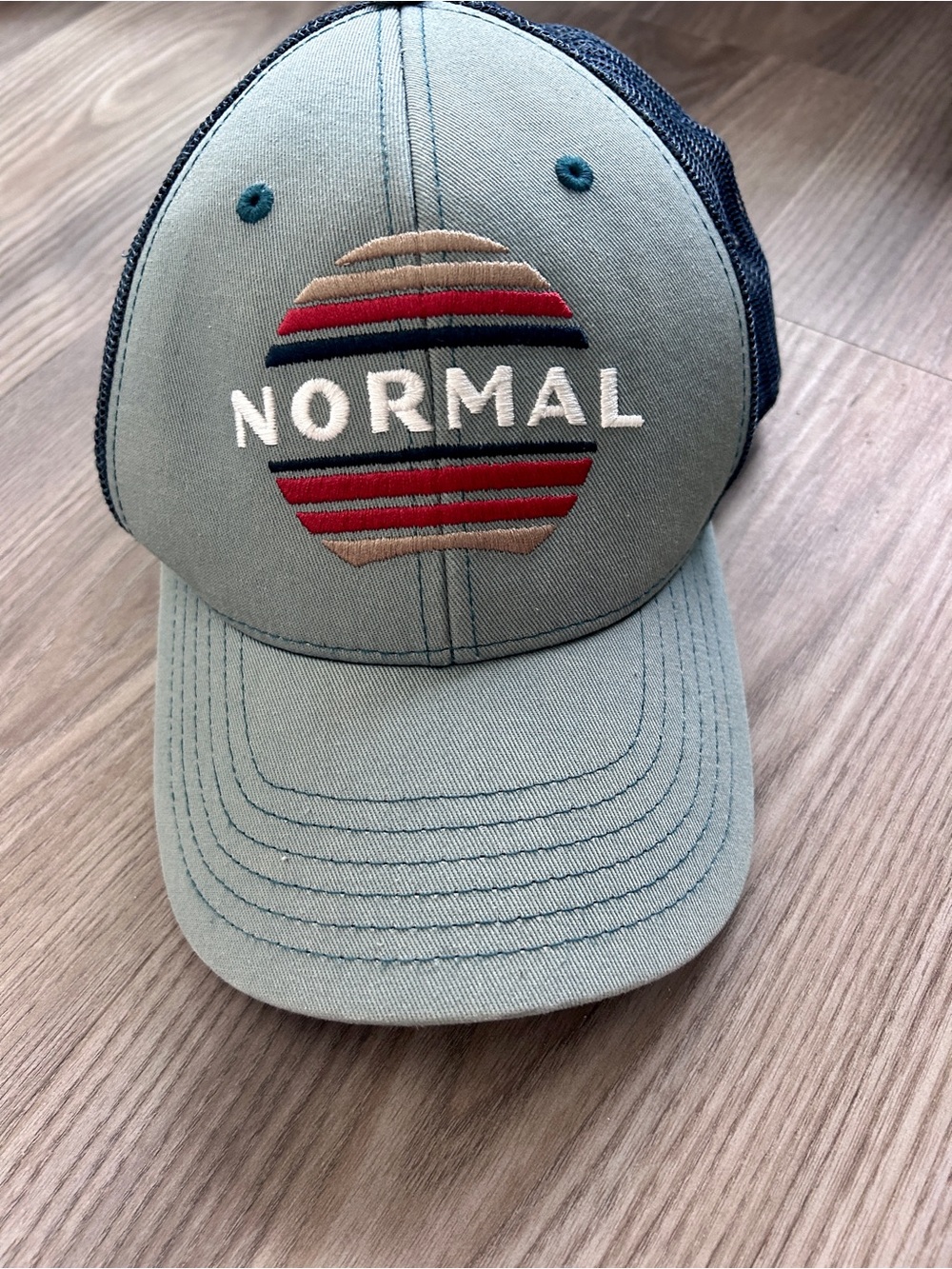 The Normal Brand Teal & Navy Mesh Trucker Cap